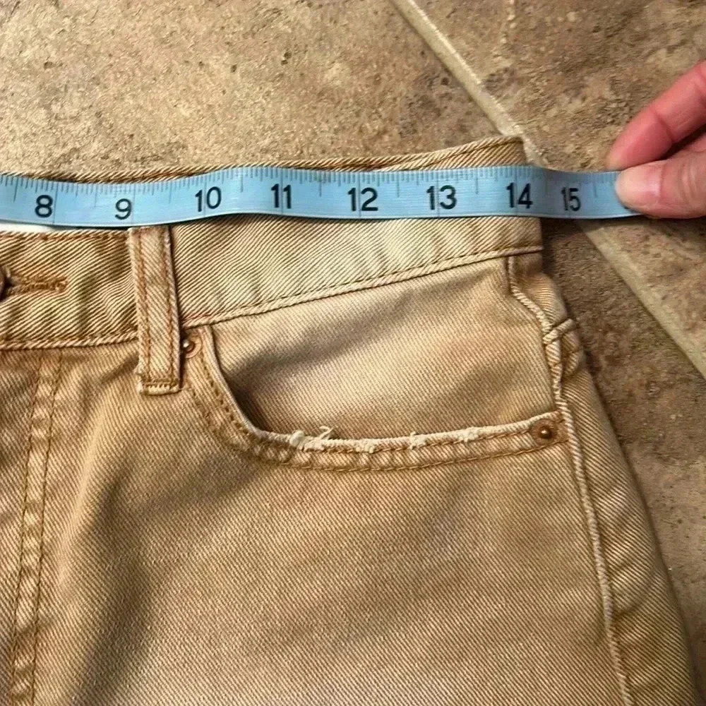 BDG Urban Outfitters Rust Colored Distressed Denim Cheeky Shorts size 27 - Picture 8 of 10